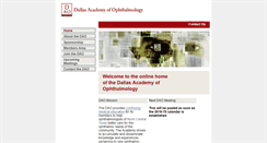 Desktop Screenshot of dallaseyemds.org